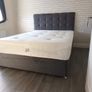 Small Double and standard double bed with headboard and mattress Image 5