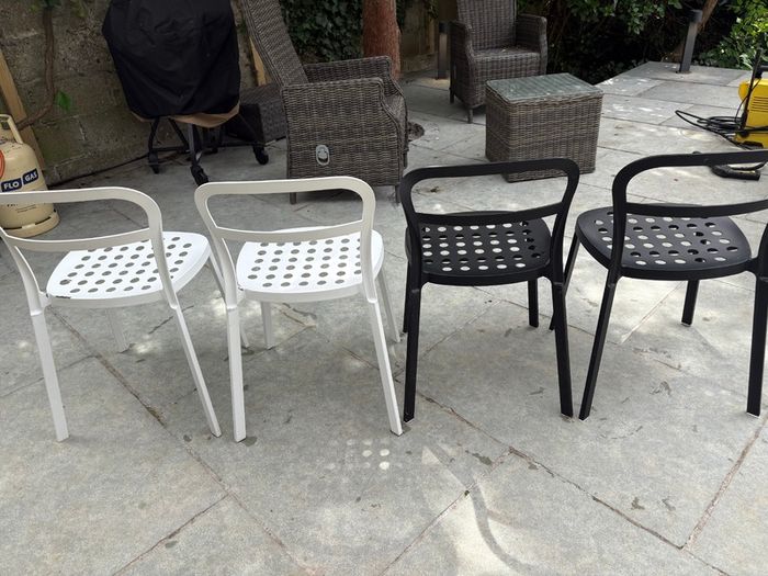Metal chairs