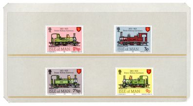 1973 Isle of Man Centenary of Isle of Man Steam Railways Commemorative Stamp Presentation Pack