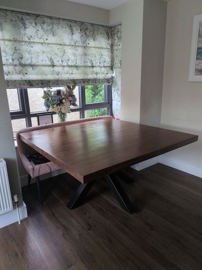 solid wood dining table