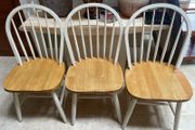 6 x Gorgeous Sturdy Wooden Kitchen Dining Chairs - Can Deliver