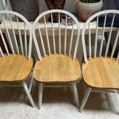 6 x Gorgeous Sturdy Wooden Kitchen Dining Chairs - Can Deliver
