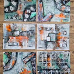 ArtH2O 2025 - The Binary Series - Good Byte Coding Abstract Set of 6