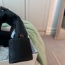 Fab black ankle boots still in box, worn once.  Stretch fabric and block heel. Image 3