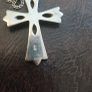 Sterling Silver Turquoise And Marcasite Cross And Chain Image 3