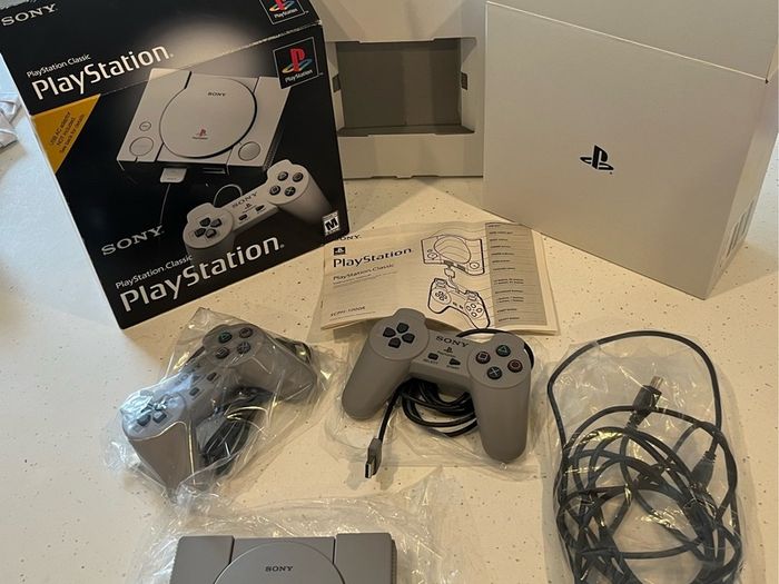 Sony PlayStation Classic w/ 2x Controllers, Boxed ( near new condition )