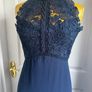 Monsoon Navy Lace Maxi Dress BNWT UK 8 Wedding Guest Bridesmaid Debs Image 2