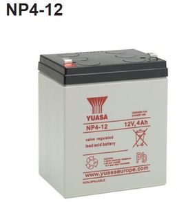 Yuasa NP4-12. 12V 4ah Battery Replacement for 6-FM-4