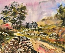 Connemara abandoned watercolour