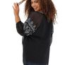 Joanna Hope black embroidered  Peasant Blouse size UK10 EU38 Postage included Image 3