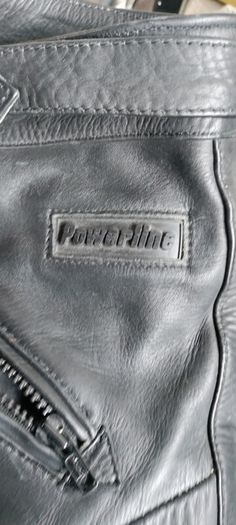 Leather biker trousers size 40