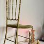 Rare Chiavari Solid Brass Crown Side Chair1950s Image 5