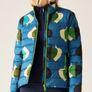 Regatta Elm Leaves Teal Orla Kiely Printed Baffled Jacket Image 3