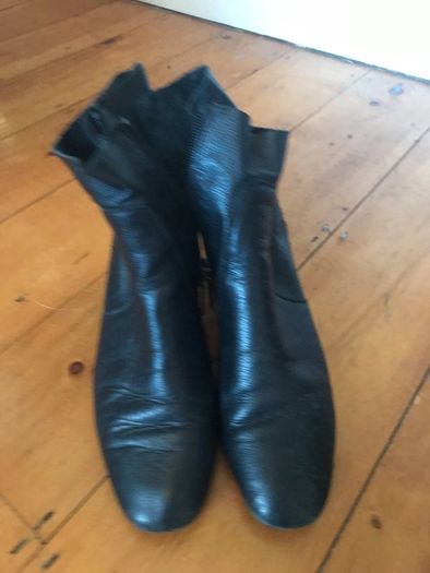 RIVER ISLAND - Black leather ankle boots