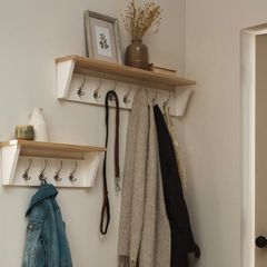 Next Chalk white malvern coat hooks small and large