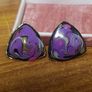 Vintage Shield Shaped Earrings Image 4