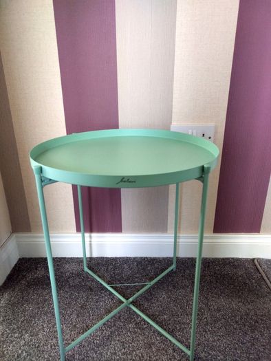 Mint Green Side Table/ Plant Stand