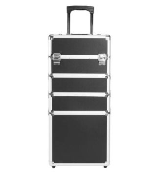 Multi-function 4 in 1 Beauty Cosmetic makeup nail hairdressing Beauty Case black Vanity Trolley