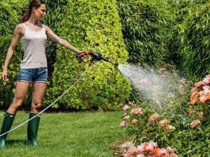 Worx PowerShare Hydroshot portable pressure cleaner.