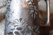 pewter tanker with glass insert