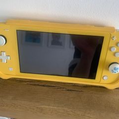 Nintendo switch console and yellow rubber cover