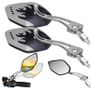 New Aluminum 2 Pcs Safety Adjustable Mirror Bike Bicycle Rear View Glass #1458 Image 4