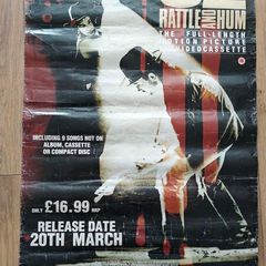 U2 Rattle and Hum promo Poster