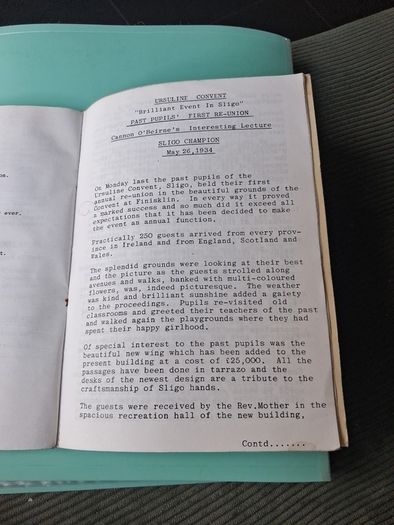 Ursuline Convent Sligo Golden Jubilee Book