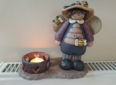 Crazy Mountain June Candle holder bee keeper