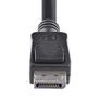 StarTech 6 ft Certified DisplayPort 1.2 Cable with Latches M/M DisplayPort 4k DisplayPort Male Digital Audio/Video DisplayPort Male Digital Audio/Video 6ft Black Image 3