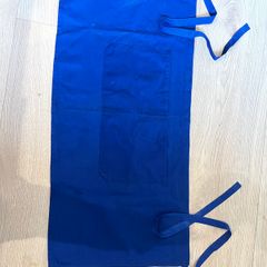 Blue Half Apron With Pockets