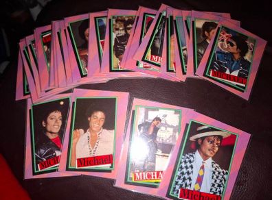 Michael jackson collector cards