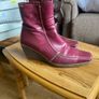 ladies wine boots Image 7