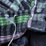 Midi Dress Oliver Bonas Black & Green Checked Scalloped Strappy Maxi dress size 12 brand new Image 9