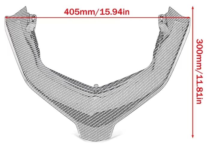 Yamaha X MAX 300 2023 2024 carbon look tail light  fairing cowl