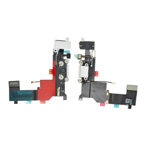 Dock Connector Charging Port and Headphone Jack Flex Cable for iPhone 5S - White
