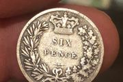 1842 Sixpence Victoria Low Mintage Silver 925