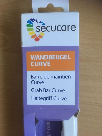 NEW IN BOX SecuCare Curve Grab Bar grab rail