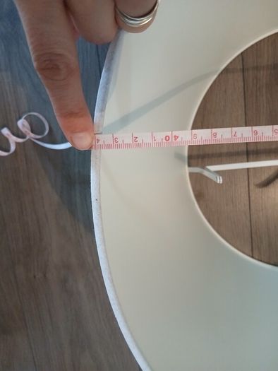Cream lamp shade