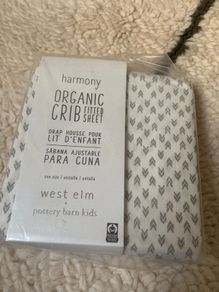 Pottery Barn Cotbed Sheet