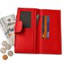 Leather Wallet for Women Card Holder Purse, Multi Compartment Clutch Wallet Image 9