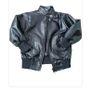Boys leather bomber jacket Image 2