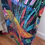 70s Vintage Neon Butterfly Halterneck Dress Image 3