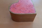 Wooden heart box