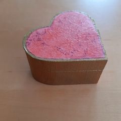 Wooden heart box