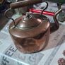 Beautiful Antique Hand Hammered Copper Kettle with Brass accents, Postage available or Collection, Image 3
