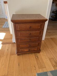 Oak drawer unit
