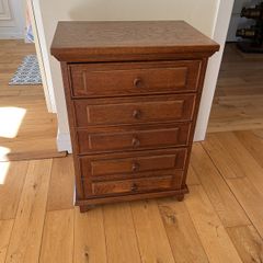 Oak drawer unit