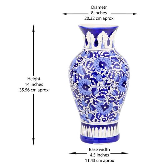 Handmade and Hand Painted Ceramic Flower Vase | Warehouse Clearance | Massive Discount | Bargain price