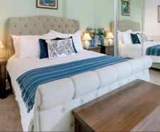 As New - Ex EZ Living Magnificent Very Solid Grey Fabric King Size Sleigh Bed Frame - Can Deliver